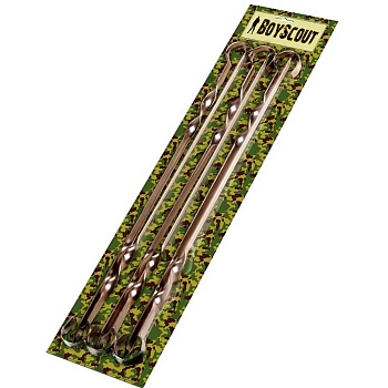 Набор плоских шампуров 45 см 6 шт в блистере 61326