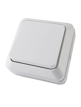 Выключатель 1-кл. ОП Олимп 10А IP20 белый UNIVersal О0021