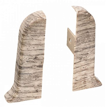 Заглушка для плинтуса пара ПВХ Рико Лео 56мм 2шт/уп 159 дуб английский