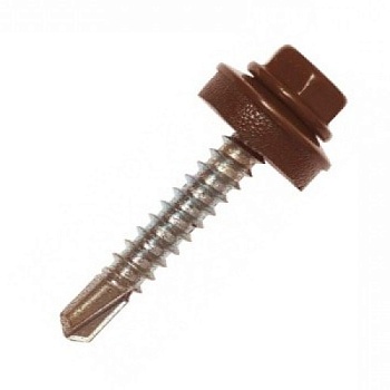 Саморез кровельный 4,8х29 RAL8017