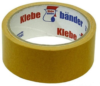 Лента клеящая 2-х сторон.38ммх10м ткань KLEBE