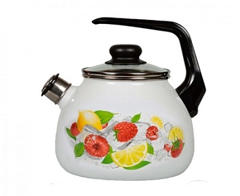 Чайник эмалированный 2л  со свистком . 4с210/я