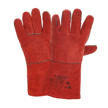 Краги спилковые Трэк 5-ти пал