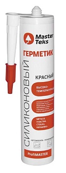 Герметик высокотемпер. MasterTeks Profimaster, 260 мл, красный