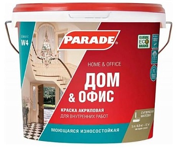 Краска В/Д бел.мат. "Дом и офис" 5л Parade W4 база А