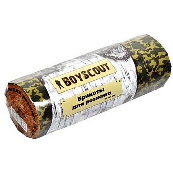 Брикет топливный ДЛЯ РОЗЖИГА, 5 брикетов BOYSCOUT   61042