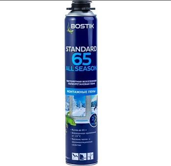 Пена монтажная проф. Bostik Standard All seasons всезезонная 65, 800 мл