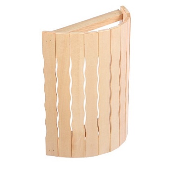 Абажур угловой "Волна" липа 26*10*31см