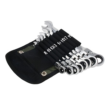 Набор ключей шарнирных трещеточных комбинированных,8пред. РОКОТ 