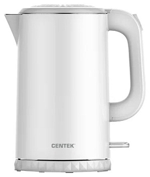 Чайник Centek CT-0020 металл 1.7л, 2200W, бесшовная колба, двойные стенки