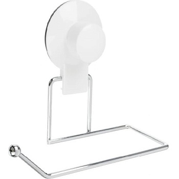 Держатель для туал./бум., металл,хром+белый