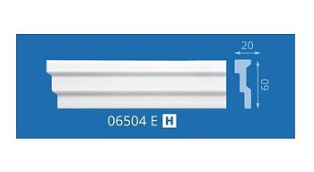 Плинтус потолочный Е 60Н 2м 6504