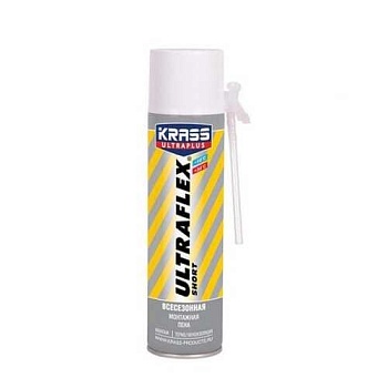 Пена монтажная KRASS ULTRAFLEX Short всесезон.0,5л. 