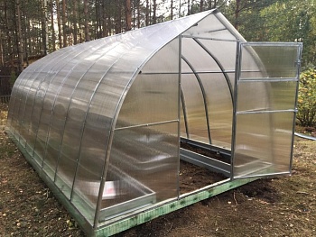 Теплица Капелька оцинк.(3х6х2,05)шаг 0,65 из проф.40х20 без поликарб.