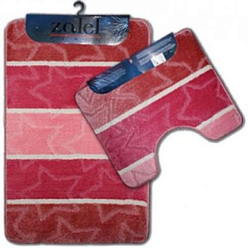 Коврик  для ванной Zalel Silver 60*100+50*60мм розовый