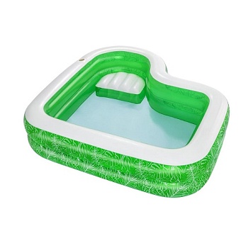 Бассейн надувной Bestway Тропики 54336BW, 231х231х51 см