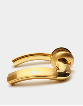 Ручка дверная 6018 S G /GP мат.золото/золото