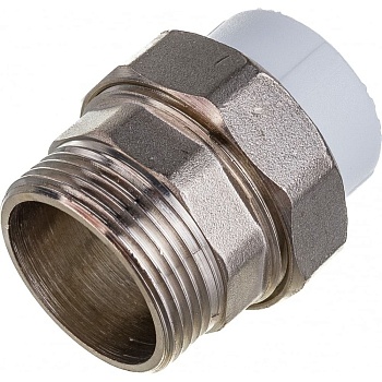 Муфта переходная с наружней  резьбой 50х1 1/2" под ключ полип