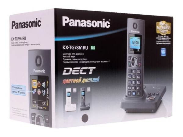 5. Телефон Panasonic KX-TG 7861RU автоответчик