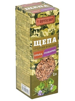 Щепа для копчения Ольха-розмарин 1литр 61432