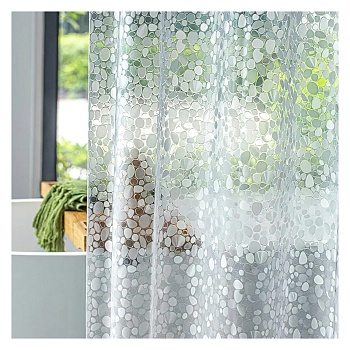 Штора для ванной 180*180см (EVA) Сияние "Рыжий кот" 