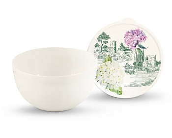 Миска ПОЛИМЕРБЫТ Toile de Jouy 2,0л с крышкой