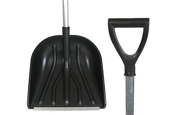 Лопата КУПЕЦ 410*460мм алюм пл., алюм.черен+Vручка