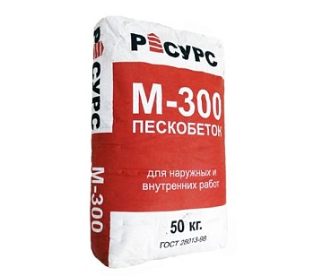 Смесь цементная М-300 (50кг) 40шт/1поддон (Ресурс)