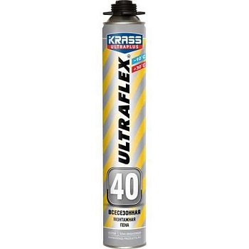 Пена монтажная проф KRASS ULTRAFLEX Extra 40 0,6 л.