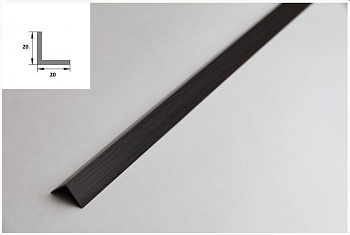 Угол ПВХ 20*20мм 2,7м цвет 18