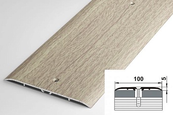 Порог стык ПС-05 0,9 дуб беленый 100мм 087