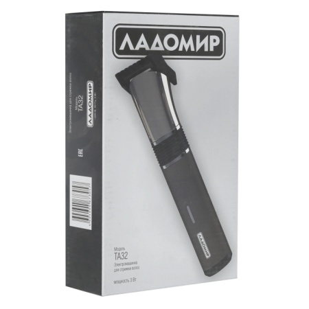 3. Машинка для стрижки Ладомир ТА-32 3Вт,аккум,1насадка