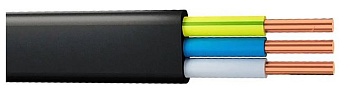 Кабель ВВГ-П нг(А)-LS 3х2.5мм2 ГОСТ черн. "ПЕРЕСВЕТ"