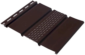 Софит тройной с част.перфорацией Коричневый 0,3*3м Ю-Пласт
