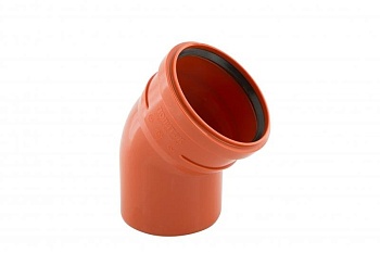 Отвод ПНД 110х45 рыжий