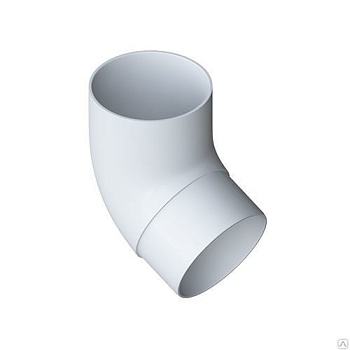 Колено ф95*45 ПВХ  белый "Альта-Профиль"