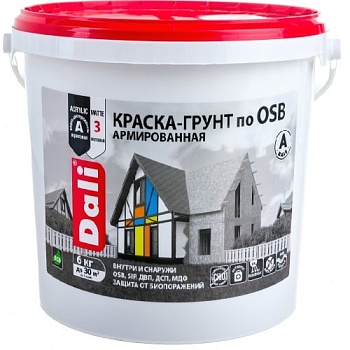 Краска-грунт 6кг по OSB база А DALI