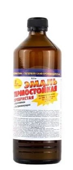 Краска ЭМАЛЬ ТЕРМОСТОЙКАЯ "НОВБЫТХИМ" Серебристая 0,5Л 