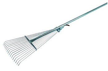 Грабли веерные проволочные оцинк. раздв.с мет. руч