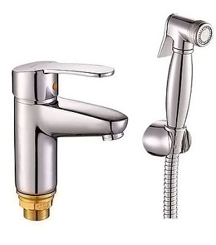 Смеситель д/умывальника Special Gota Rocio,шар, с гигиенич.лейкой