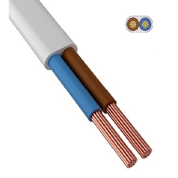 Провод ПБВВГ 2х1.5 250В Б (уп.100м) ЭЛЕКТРОКАБЕЛЬ НН