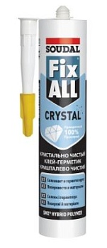 клей-герметик универсал. Soudal FIx All Crystal прозрачный 290мл