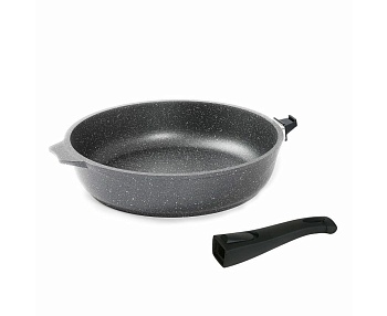 Сковорода Гранит С022701 22см,съем.ручка,крышка