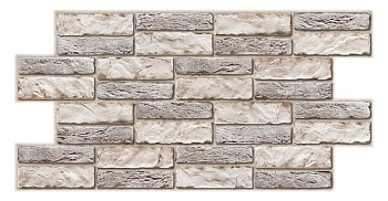 Панель ПВХ ГРЕЙС 955*476 Камень Экспанси светлый