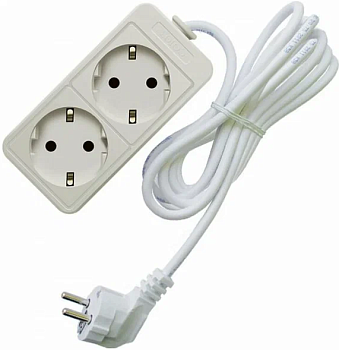 Удлинитель 5м 2гн с заземл. 10А IP20 ПВС 2,2кВт Союз