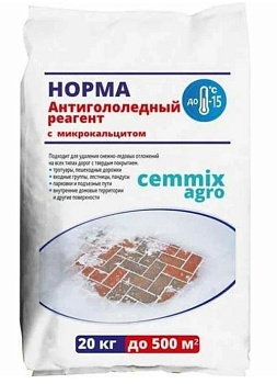 Антигололед 20кг Cemmix Норма