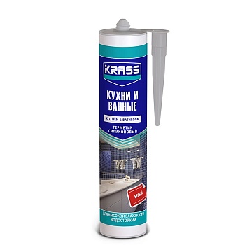 Герметик KRASS для кухни и ванны 300мл белый