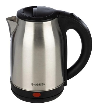 Чайник ENERGY E-201 1,8л, 1,5кВт, диск,нерж. черный 164126