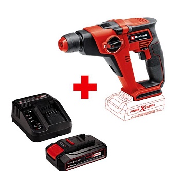 Перфоратор EINHELL аккумуляторный PXC TE-HD 18/12 LI + ЗУ + 1 АКБ 2,5 АЧ 4513970SET