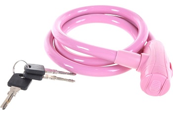 Замок велосипедный Apecs PD-84-100CM-PINK